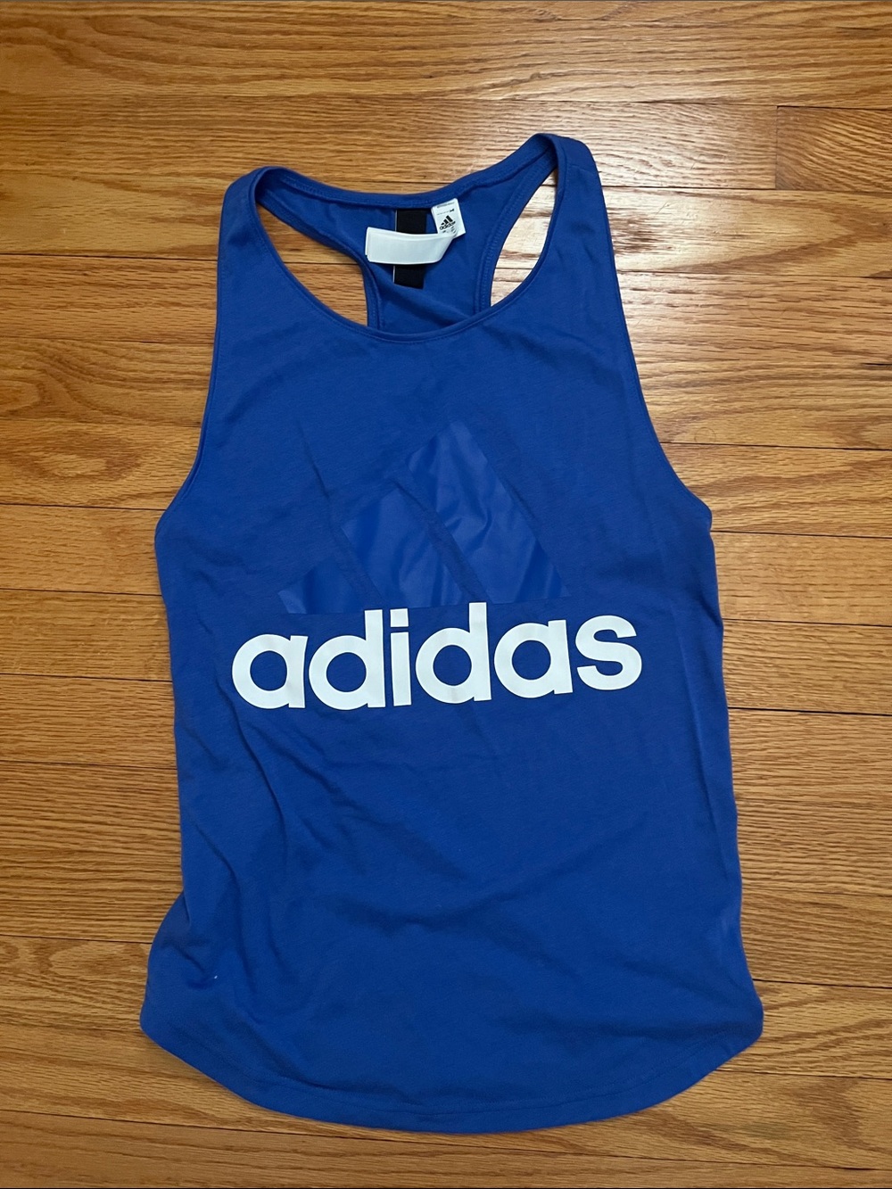 adidas women’s Royal Blue Logo Racerback Tank